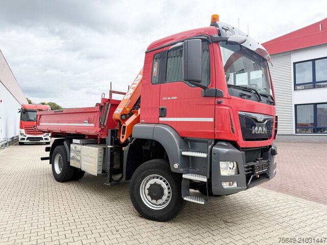 Grue à tour MAN TGS 18.400 4x4 BB TGS 18.400 4x4 BB, Navi, Kran Atlas 120.2E-A3L, Funk