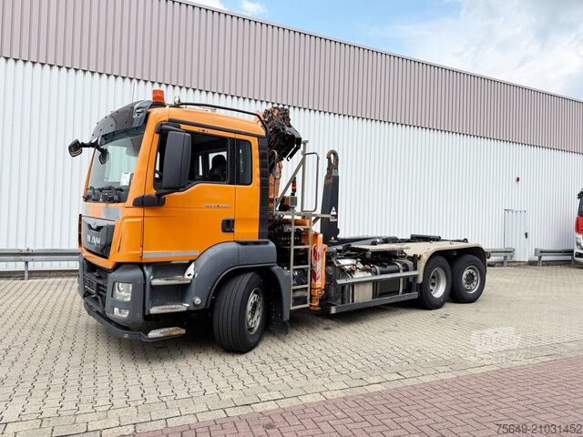 Camion benne à bras amovible MAN TGS 28.440 6x2-4 BL TGS 28.440 6x2-4 BL, Lenk-/Liftachse, Kran Atlas 126.3E-A2L, Funk