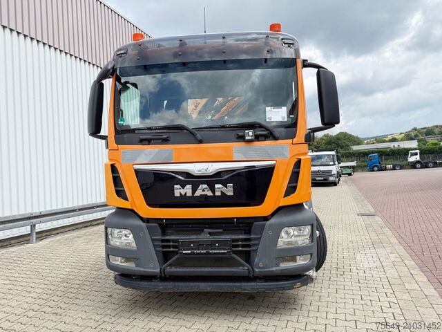 Camion benne à bras amovible MAN TGS 28.440 6x2-4 BL TGS 28.440 6x2-4 BL, Lenk-/Liftachse, Kran Atlas 126.3E-A2L, Funk