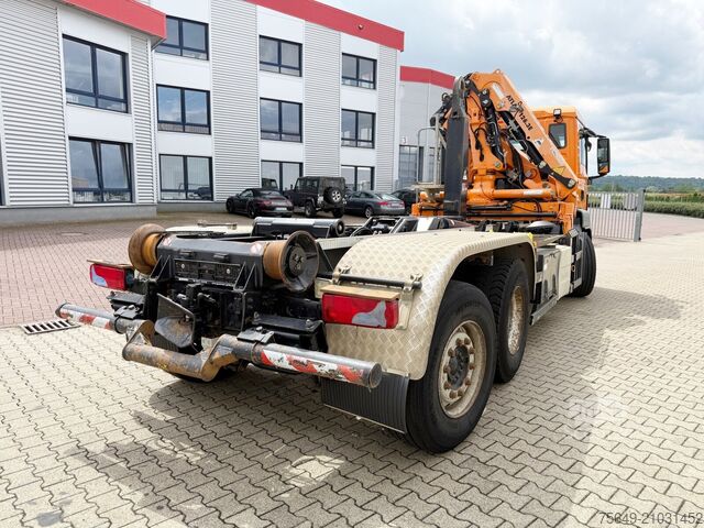 Camion benne à bras amovible MAN TGS 28.440 6x2-4 BL TGS 28.440 6x2-4 BL, Lenk-/Liftachse, Kran Atlas 126.3E-A2L, Funk