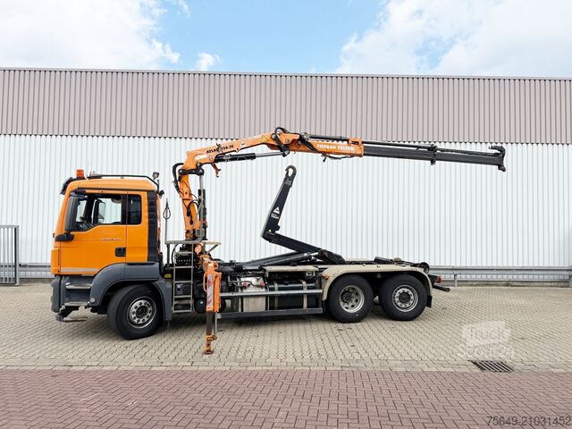 Camion benne à bras amovible MAN TGS 28.440 6x2-4 BL TGS 28.440 6x2-4 BL, Lenk-/Liftachse, Kran Atlas 126.3E-A2L, Funk