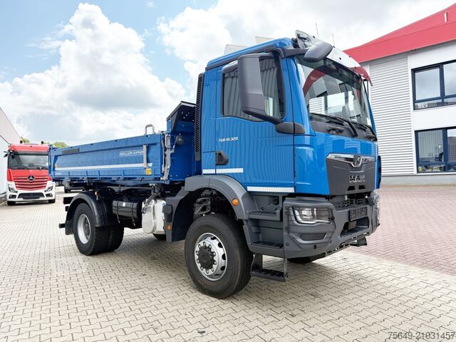 Camion-benne tricar MAN TGM 18.320 4x4 BB CH TGM 18.320 4x4 BB CH, Navi, Meiller Trigenius