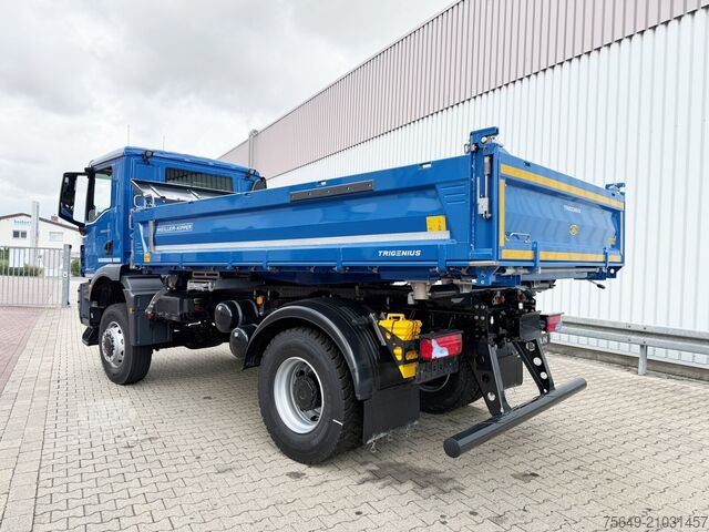 Camion-benne tricar MAN TGM 18.320 4x4 BB CH TGM 18.320 4x4 BB CH, Navi, Meiller Trigenius