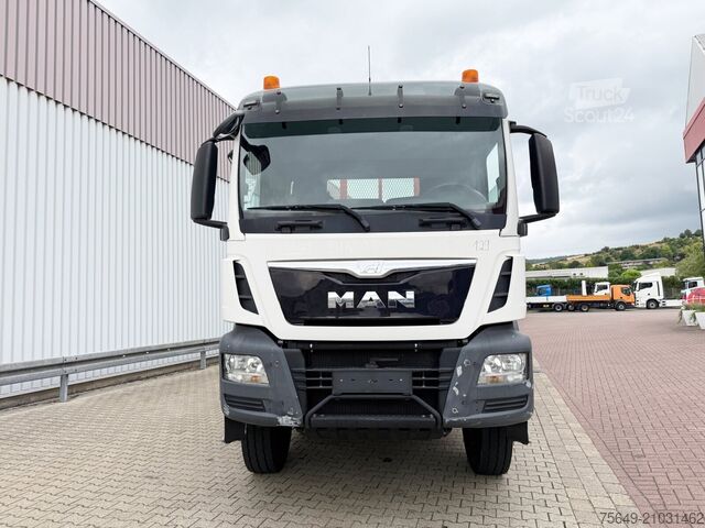 Grue montée sur camion MAN TGS 33.400 6x4 BB TGS 33.400 6x4 BB, Navi, Heckkran PK18002-EH C, Funk
