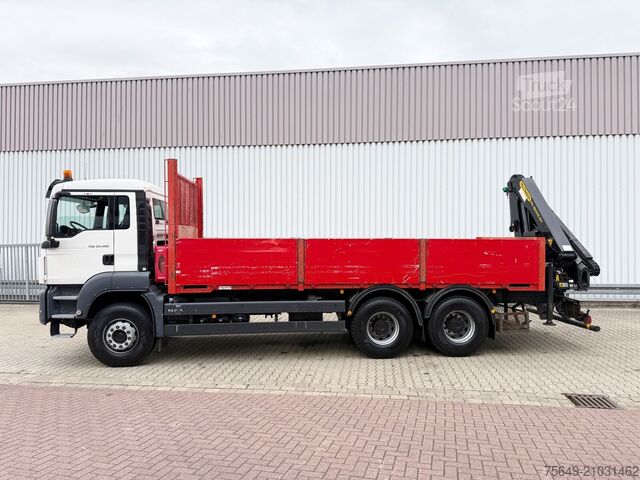Grue montée sur camion MAN TGS 33.400 6x4 BB TGS 33.400 6x4 BB, Navi, Heckkran PK18002-EH C, Funk