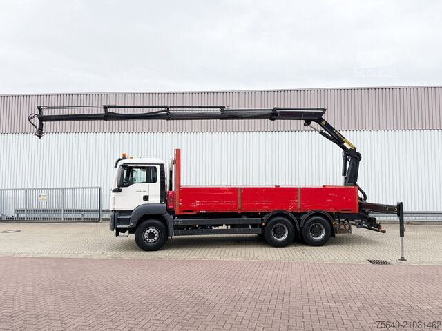 Grue montée sur camion MAN TGS 33.400 6x4 BB TGS 33.400 6x4 BB, Navi, Heckkran PK18002-EH C, Funk
