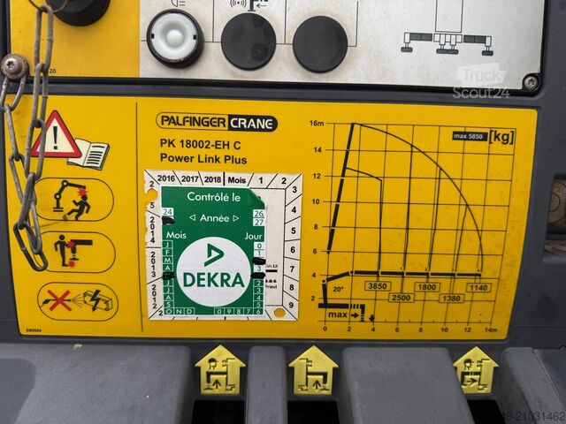 Grue montée sur camion MAN TGS 33.400 6x4 BB TGS 33.400 6x4 BB, Navi, Heckkran PK18002-EH C, Funk