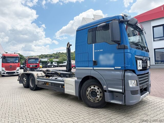 Haakarm vrachtwagen MAN TGX 26.580 6x2-4 BL TGX 26.580 6x2-4 BL, Intarder, Lenk-/Liftachse, Funk