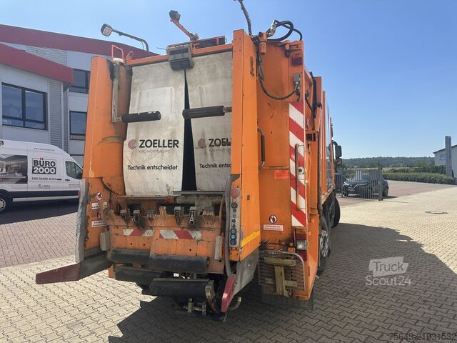Vuilniswagen Mercedes-Benz Actros 2532 L 6x2 Actros 2532/41 L 6x2, EEV, Lenkachse, Haller X2C M21, Zöller-Schüttung