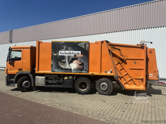 Vuilniswagen Mercedes-Benz Actros 2532 L 6x2 Actros 2532/41 L 6x2, EEV, Lenkachse, Haller X2C M21, Zöller-Schüttung