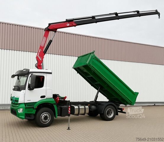 Grue à tour Mercedes-Benz Arocs 1840 K 4x2 Arocs 1840 K 4x2, MultimediaCockpit, Alu-Bordwände, Kran Fassi F135, Funk