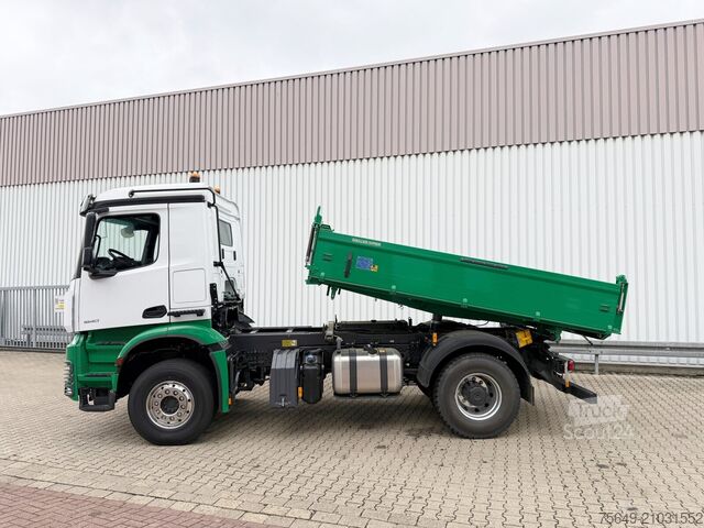 Grue à tour Mercedes-Benz Arocs 1840 K 4x2 Arocs 1840 K 4x2, MultimediaCockpit, Alu-Bordwände, Kran Fassi F135, Funk