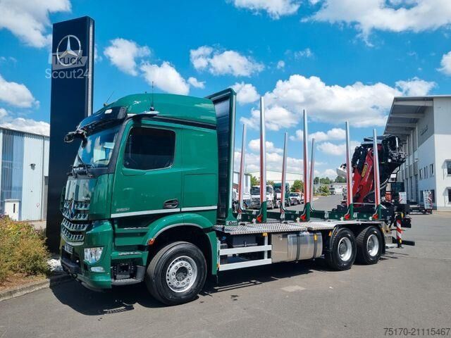 Holztransporter Mercedes-Benz Arocs 2651L 6x4 Palfinger-EPSILON Y Crane M12Z91