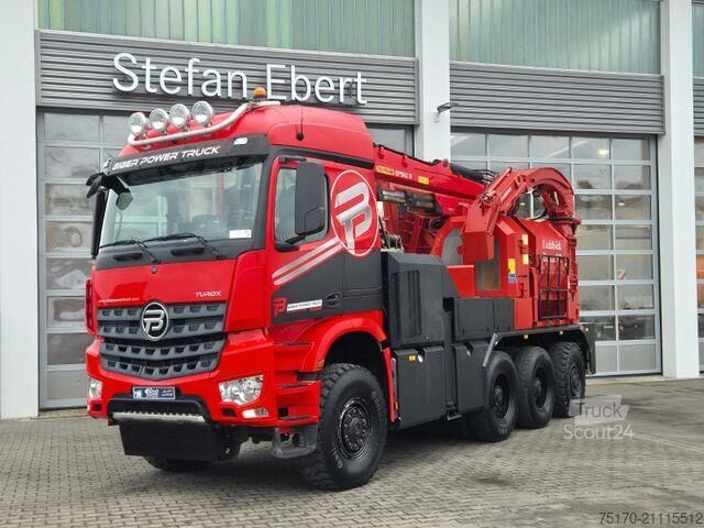Holztransporter Mercedes-Benz TUROX 8x8 Eschlböck Biber 92 Holzhacker / 1.512h