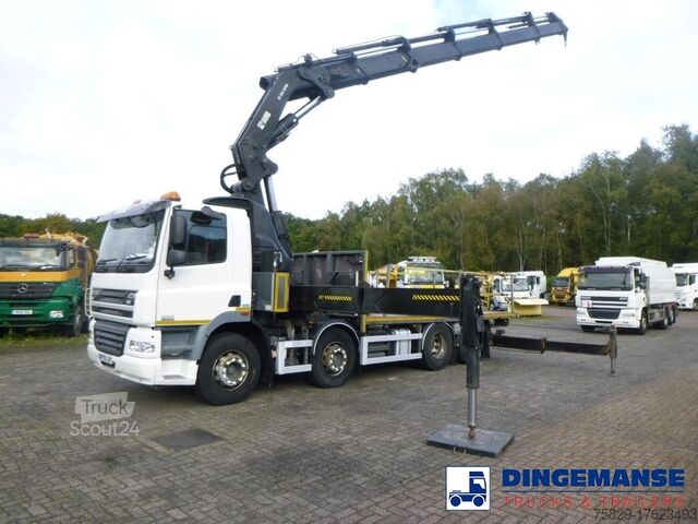 Φορτηγό γερανού DAF CF 85.410 8X2 RHD + Hiab XS855 EP6 Hipro