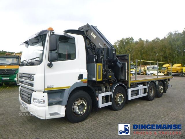 Φορτηγό γερανού DAF CF 85.410 8X2 RHD + Hiab XS855 EP6 Hipro