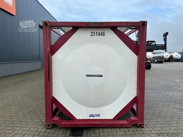 Conteneur-citerne CIMC tankcontainers 20FT ISO /  25.030L / L4BN / 22K2 / T11 / steam...