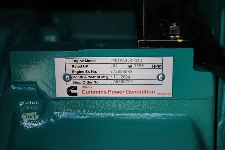 Agregat Cummins C66D5EQ Declaration of Conformity, Diesel, 66kVA,