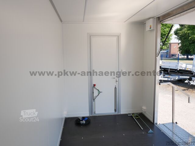 Sales trailer, promotion trailer, exhibition trailer Vezeko Promotionanhänger Messeanhänger Treppe B
