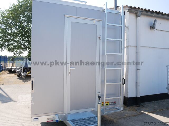 Sales trailer, promotion trailer, exhibition trailer Vezeko Promotionanhänger Messeanhänger Treppe B