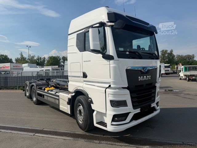 Camion benne à bras amovible MAN TGX 26.540 BL Meiller Tectum RS21.70 MIETE