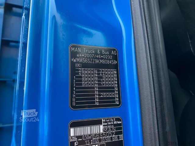 Camión de plataforma MAN TGS 33.500 6x6 BB | Tajfun L170Z96*Retarder*AHK