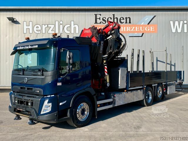 Camión de plataforma VOLVO FMX 500| Fassi545RA2*FLY-Jib*Winde*6-fach Stütze