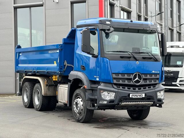 Tipper cu 3 fețe Mercedes-Benz Arocs 2643 6x4 Dreiseitenkipper Meiller SOFORT