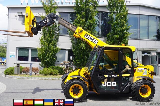 Teleskopski nakladalniki JCB 525-60T5 / 2022 / 860 MTH! / joystick