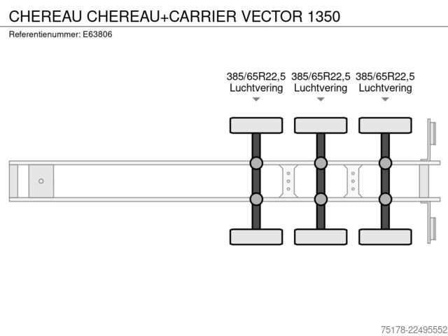 Transport refrigerat/congelat CHEREAU CHEREAU+CARRIER VECTOR 1350
