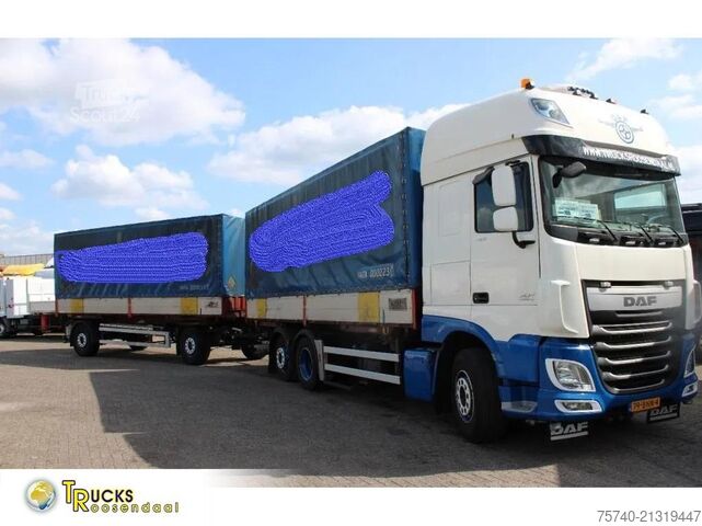 Lona deslizante DAF XF 106.460 + Euro 6 + 6X2 + retarder + price is...