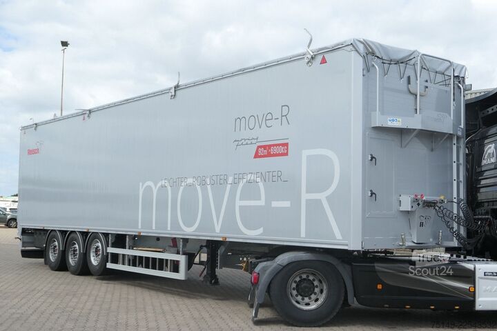 Semirimorchio a cassa mobile REISCH RSBS, 92m³, 10mm Boden, Funk, SAF, Luft-Lift