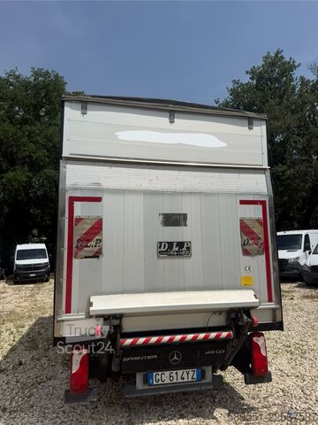 κουρτινοφόρο φορτηγό με υδραυλική πίσω πόρτα Mercedes-Benz 419 CDI