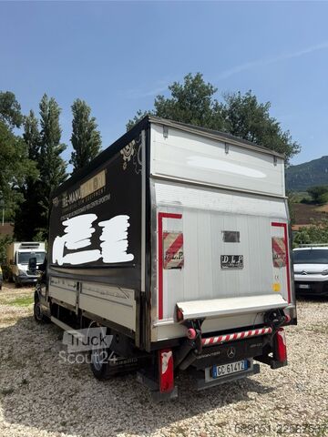 κουρτινοφόρο φορτηγό με υδραυλική πίσω πόρτα Mercedes-Benz 419 CDI