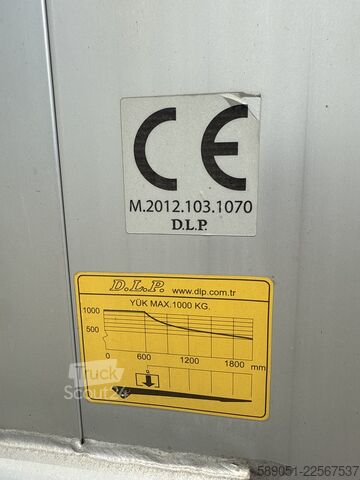 κουρτινοφόρο φορτηγό με υδραυλική πίσω πόρτα Mercedes-Benz 419 CDI