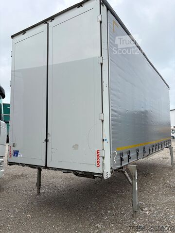змінний кузов із платформою та тентом Wecon Jumbo XXL Innen 3090 mm Hubdach Verzinkt