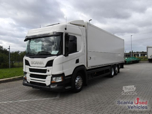 LKW mit Getränkeaufbau Scania P 320 B6x2*4NB / EWERS - Schwenkwandaufbau