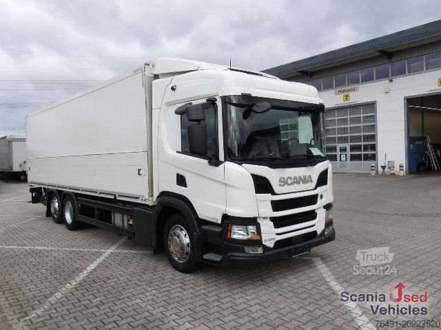 Samochód do przewozu napojów Scania P 320 B6x2*4NB / EWERS - Schwenkwandaufbau