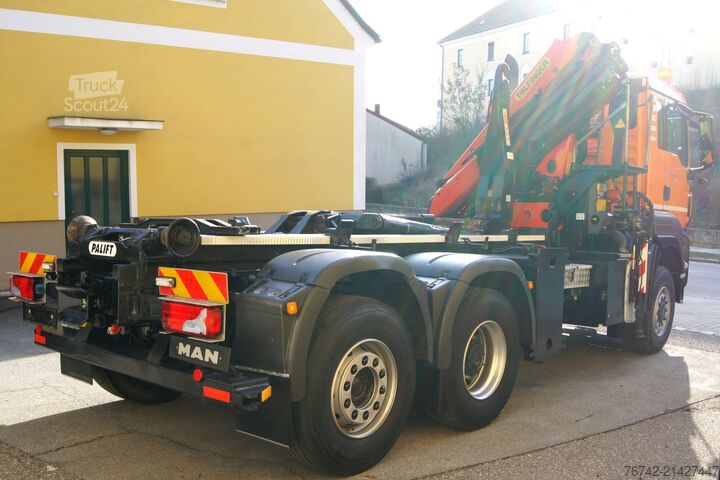 Tovorna dvigalka na tovornjaku MAN TGS 28.400 BL 6x4-4 / PK12002 EH/ PALIFT T15A / Winterdienst