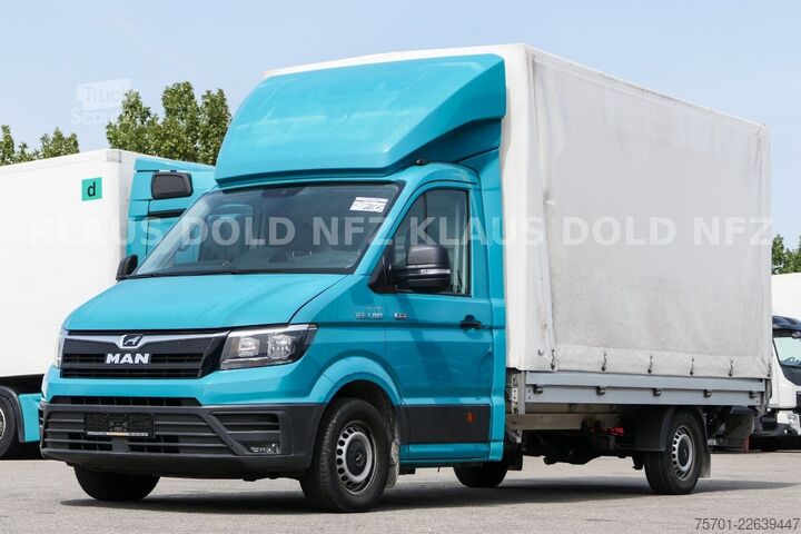 Furgone centinato MAN TGE 3.180 4x4 Pritsche Plane Navi LBW Euro 6