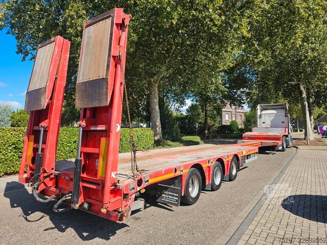 Zema profila puspiekabe KÄSSBOHRER LB3E Mit Hydrauliesche Rampen