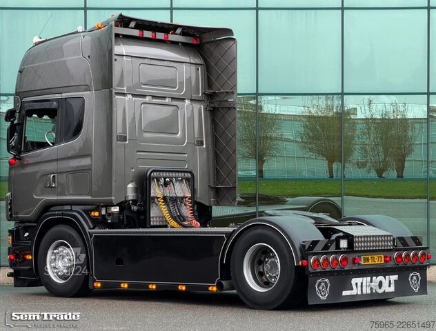 Standard dragbil SCANIA R164-480 V8 KING RETARDER MANUAL GEARBOX SHOWTRU