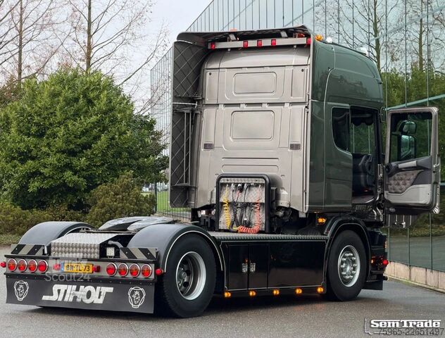 Standard dragbil SCANIA R164-480 V8 KING RETARDER MANUAL GEARBOX SHOWTRU