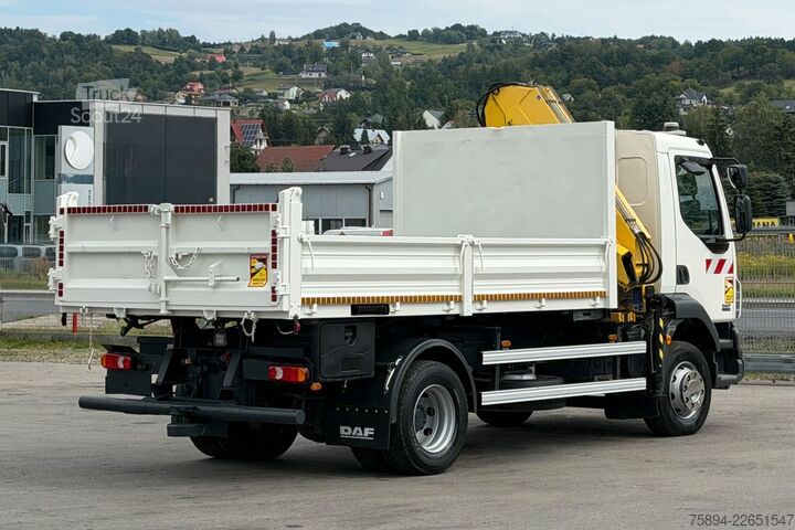 Grue montée sur camion DAF LF 55.220 * Pritsche 4,20 m + KRAN / FUNK