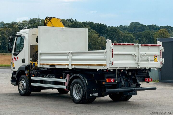Grue montée sur camion DAF LF 55.220 * Pritsche 4,20 m + KRAN / FUNK