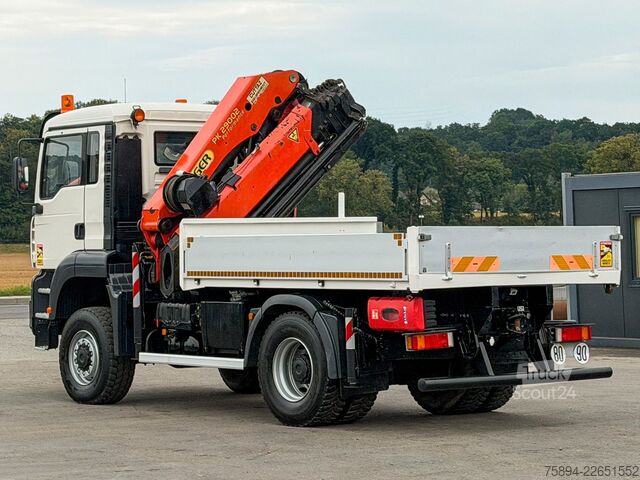 Grue montée sur camion MAN TGA 18.430 * PALFINGER PK 29002 + FUNK * 4x4!