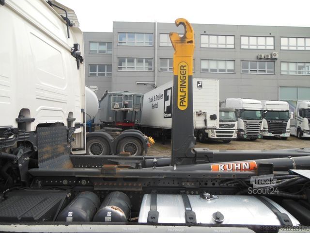 Roll-off tipper truck SCANIA G500, 6X4, VOLL LUFT, PALFINGER T20