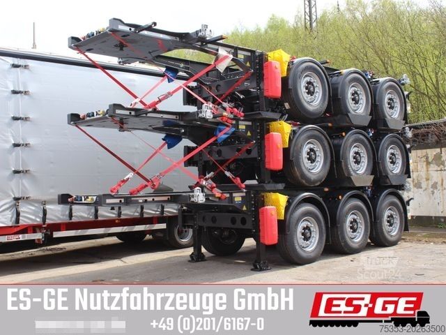 Auflieger-Wechselfahrgestell KRONE 3-Achs-Containerchassis 20'
