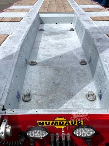 Tieflader-Sattelauflieger HUMBAUR HTS30K, Baggermulde, Lenkachse, MIETEN?