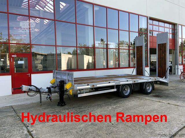 Низкорамный прицеп Möslein TT21-7,2 Hydr  21 t Tandemtieflader, hydr. Rampen, NEU
